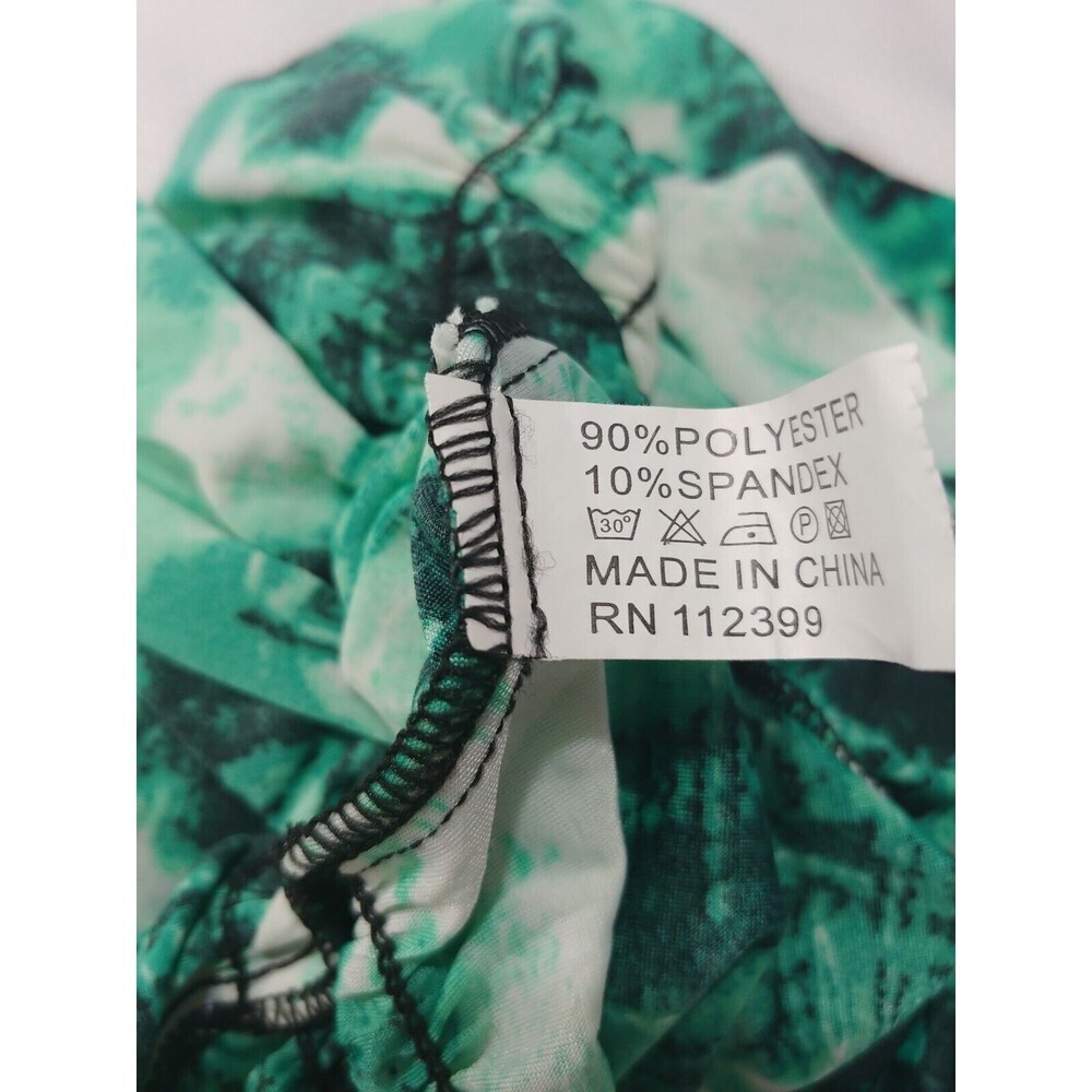 Paris Pink Top Size Large Color Green Elastic on Waist Stretch - Picture 9 of 9